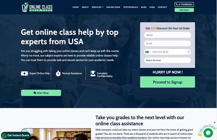 OnlineClassHelpFast.com review